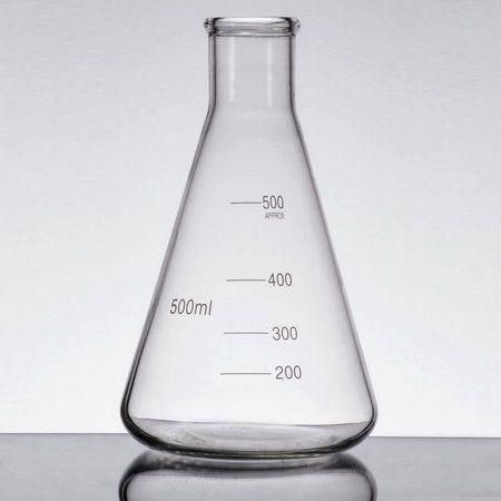 ERLEMNEYER DE VIDRO BOCA ESTREITA