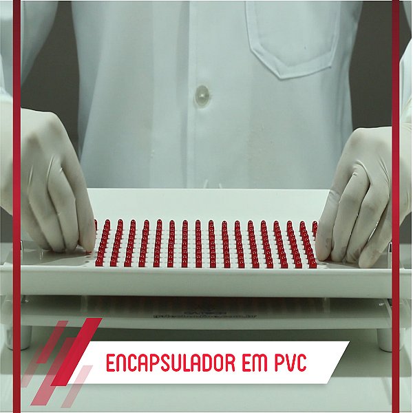 ENCAPSULADORA MANUAL DE PVC PARA 180 CAPSULAS C/ 6 BANDEJAS