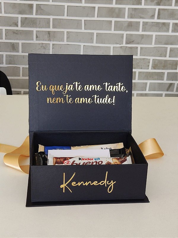 Mini Caixa com Tampa fixa com Chocolates - Código 0159