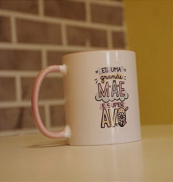 Caneca és Uma grande Mãe e uma super Avó - Código 0166