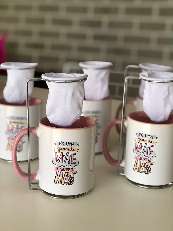 Kit Caneca e Coador Dia das Mães - Código 0172