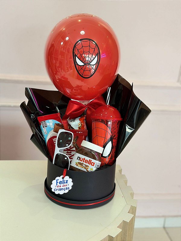 Cesta Infantil Homem Aranha - Código 0404