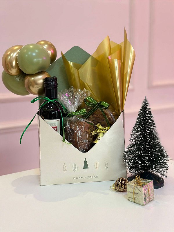 Cesta Boas Festas com vinho quinta do morgado - Código 0422