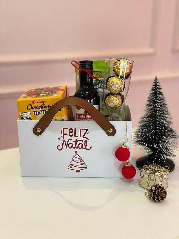 Box com alça Feliz Natal - Código 0423