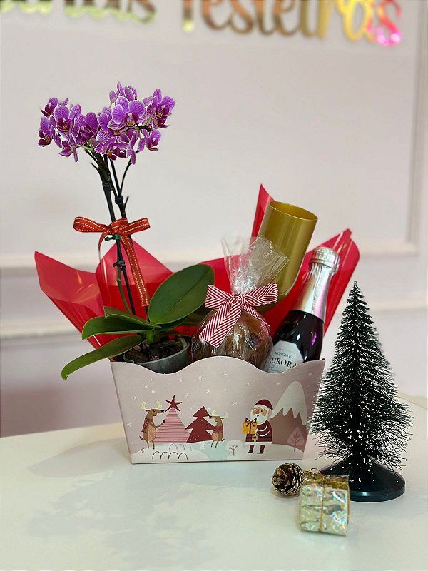 Cesta com cartão duplex modelo Micro onda - Código 0426