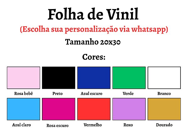 Corte de Vinil para personalização Código 0448