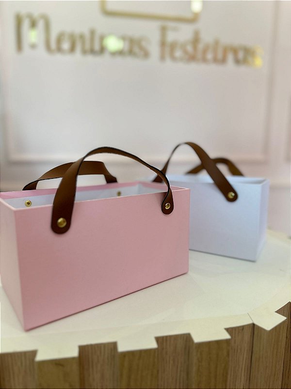 Caixa Cartonada com Alça 22x12x17cm - Código 0458