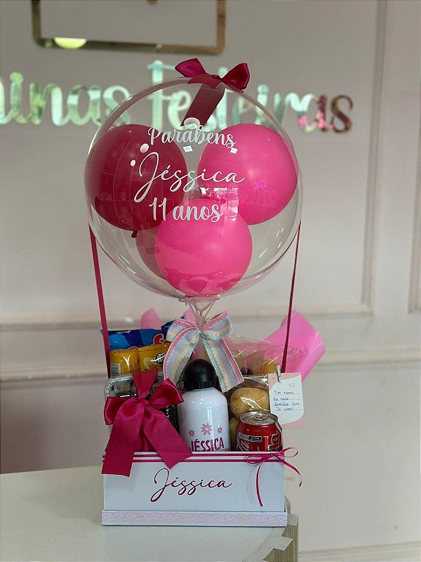 Cesta de café da manhã modelo Laço  - Código 0471