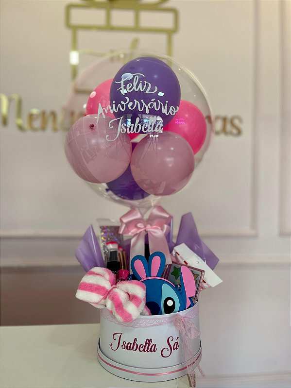 Cesta stitch Pink - Código 0483