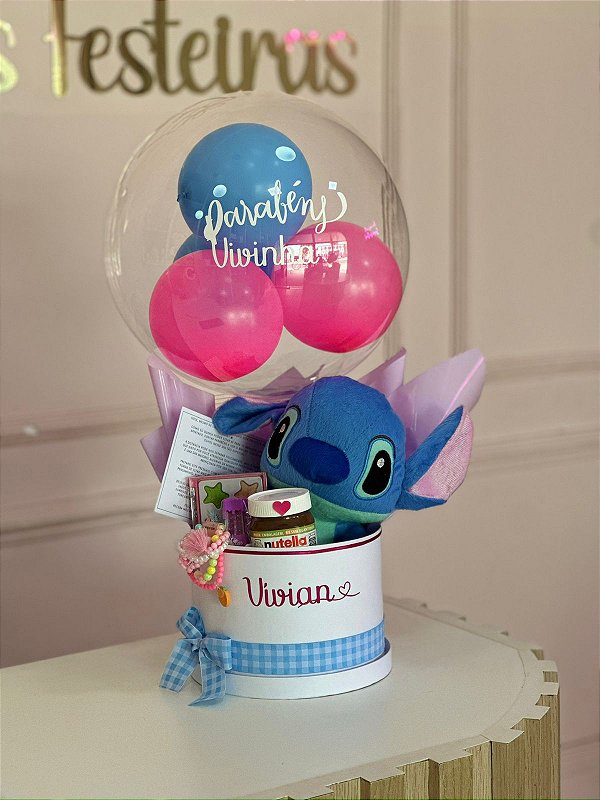 Cesta Sticth e maquiagem - Código 0529