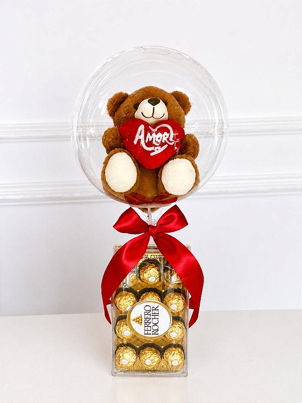 Ferrero Rocher com Urso de Pelúcia - Código 0566