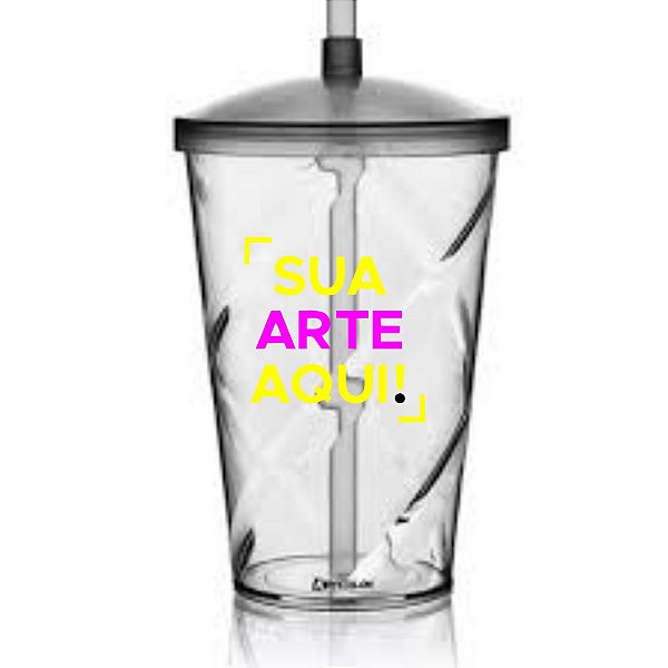 Copos Twister de Acrílico 500ml Código - 0110