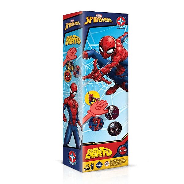 Jogo Tapa Certo Spiderman Estrela