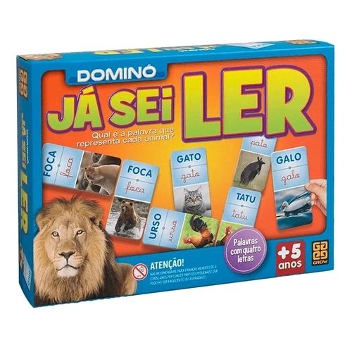 Jogo Domino Já Sei Ler 1697 Grow