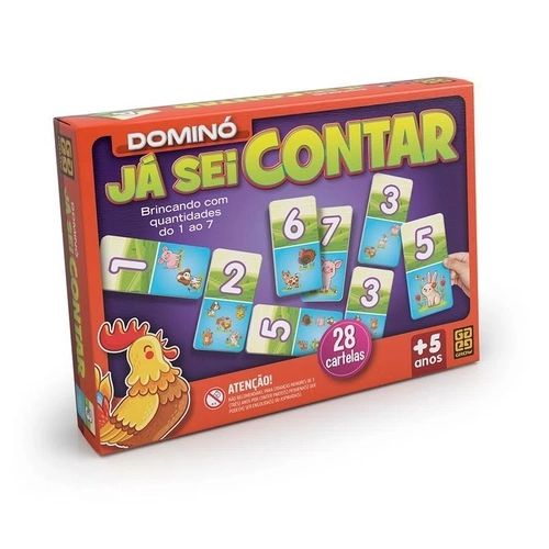 Jogo Domino Já Sei Contar 1694 Grow
