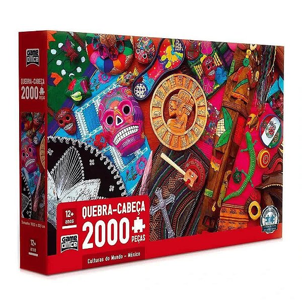 Quebra-Cabeça 2000 Peças Culturas Do Mundo 2713 Toyster