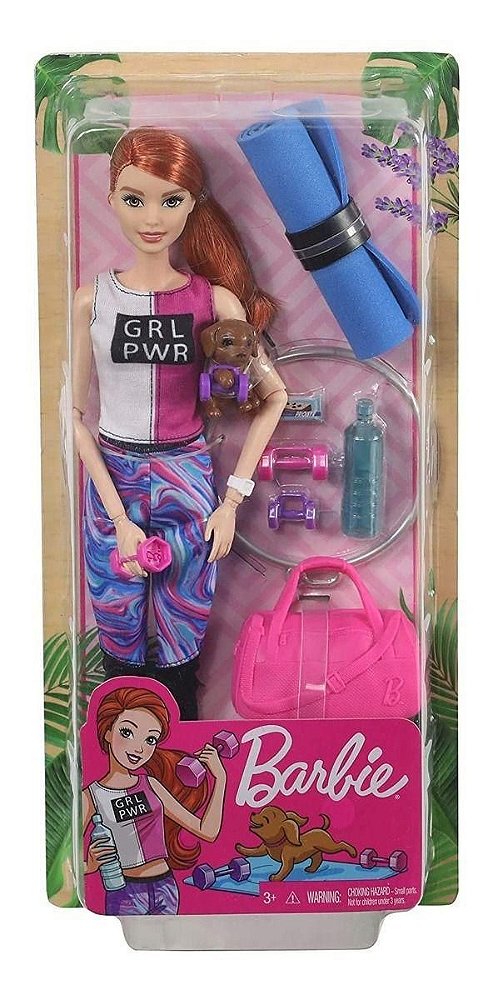 Boneca Barbie Bem-Estar Athleisure Gjg57 Matte