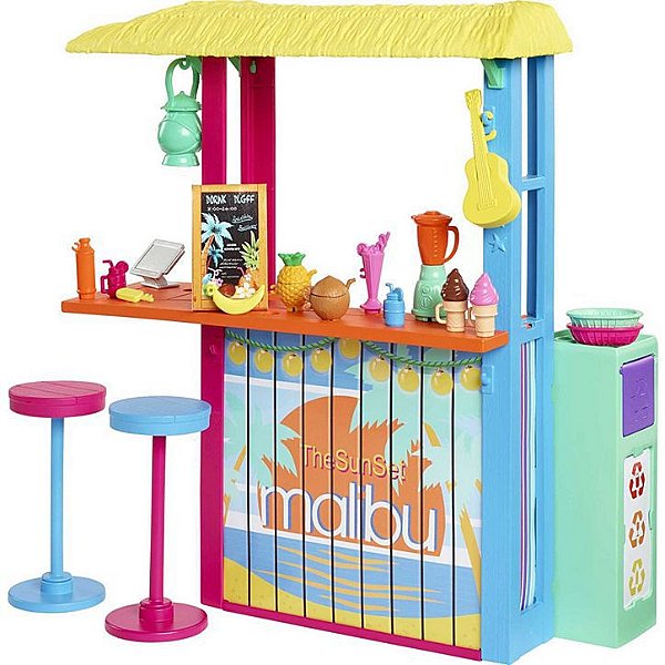 Boneca Barbie Malibu Eco Quiosque De Praia GYG23 Mattel