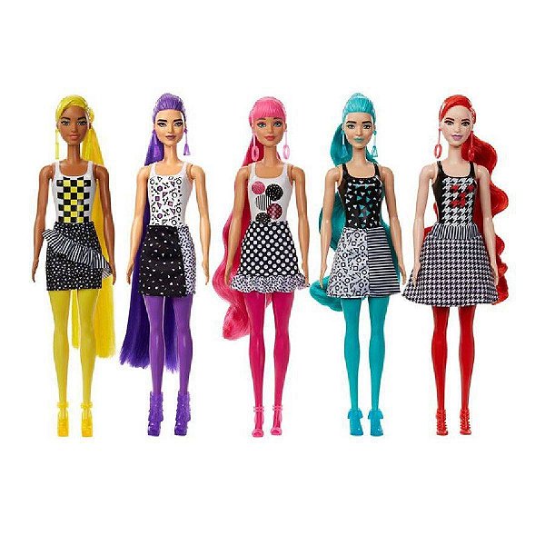 Boneca Barbie Color Revel Serie 6 GWC56 Mattel
