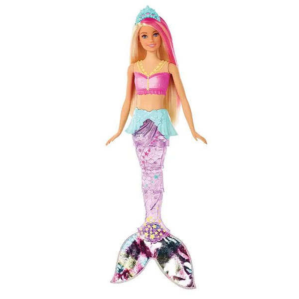 Boneca Barbie Dreamtopia Sereia Com Luzes GFL81 Mattel