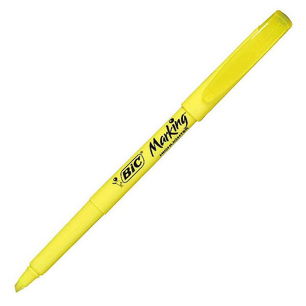 Caneta Marca Texto Marking Amarela Bic Unidade