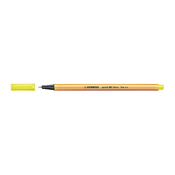 Caneta Hidrográfica Point Fine 88/024 Amarelo Neon Stabilo Unidade