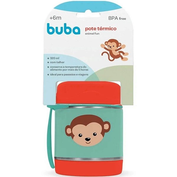 Pote Térmico Animal Fun Macaco 12120 Buba