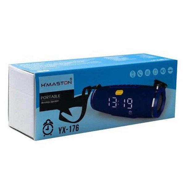 Caixa De Som Bluetooth YX-176 Preto H'maston