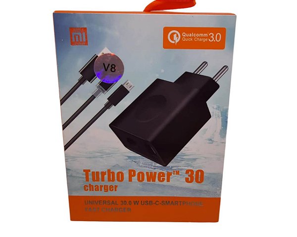 Carregador Turbo Power V8 Preto Mi