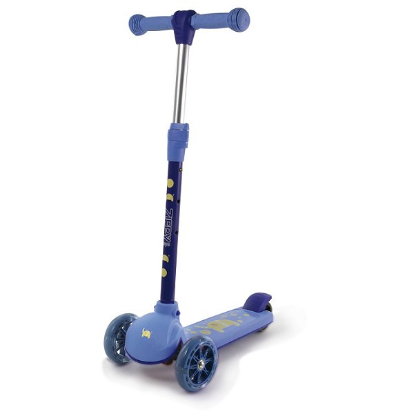 Patinete Infantil 3 Rodas Com Led Azul 7315 Zippy Toys