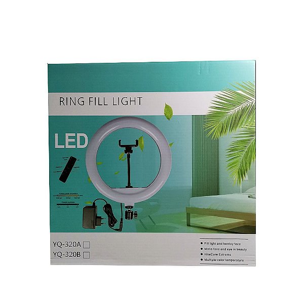 Ring Fill Light 30cm Com Tripé 1,70m