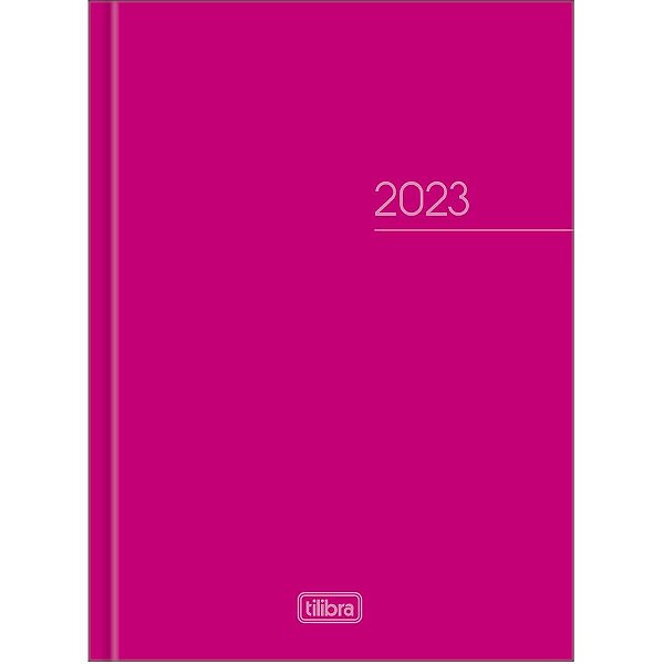 Agenda Diária Pepper Costurada Rosa 2023 Tilibra