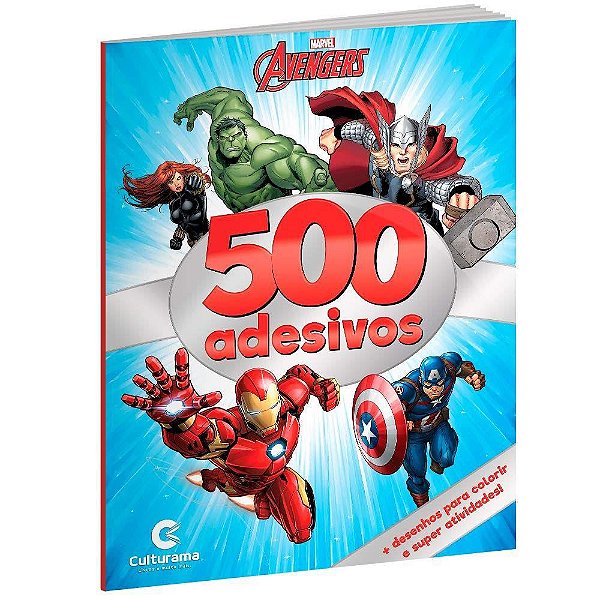 Livro Para Colorir Vingadores 500 Adesivos Culturama