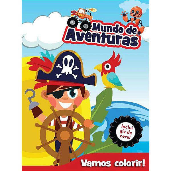Livro Infantil Colorir Aventuras Vamos Colorir 12paginas I026 Dcl