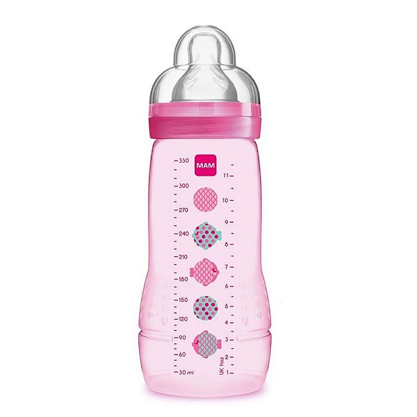 Mamadeira Mam Easy Active 330ml Rosa 4834