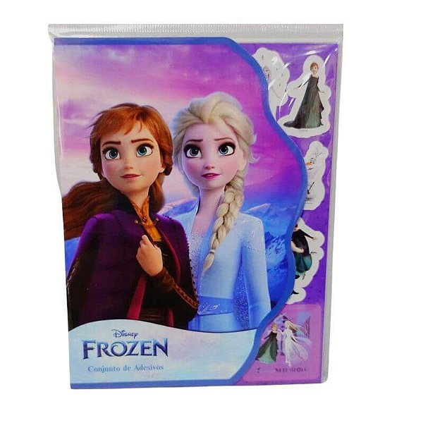 Conjunto De Adesivos Disney Com 8 Folhas Frozen Vmp