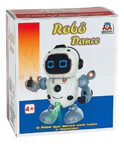 Robô Dance Eletrônico Com Luz E Som Brinquedo - Braskit 720-8