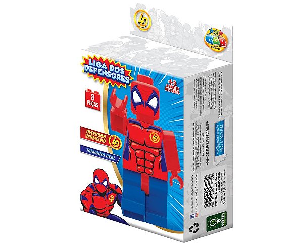 Boneco De Montar Defensor Vermelho 8 Peças 338 GGB