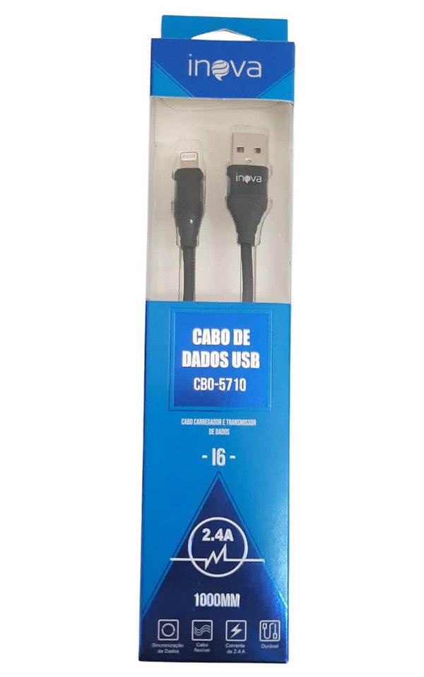 Cabo De Dados Carga Rápida Para Iphone 2.4A Cbo-5710 Inova