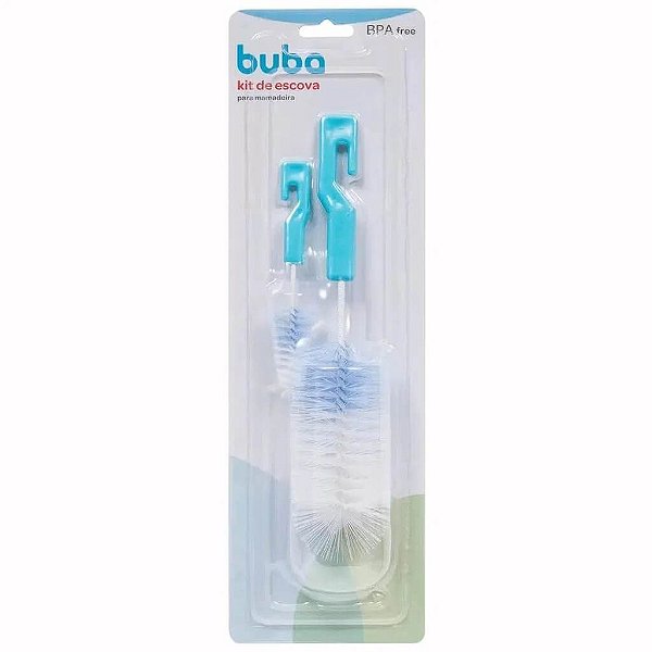 Kit De Escova Para Mamadeira Azul 5412 Buba