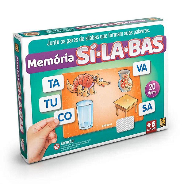 Jogo Da Memoria Sílabas 1698 Grow