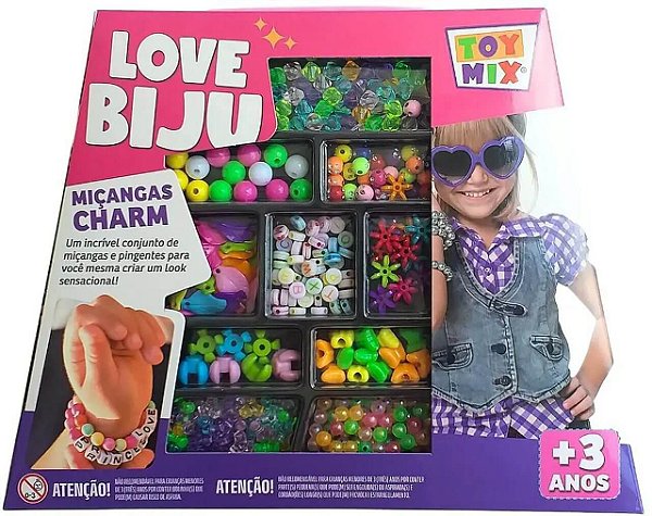 Kit Love Biju Miçangas Charm 333.38RF2 Toy Mix
