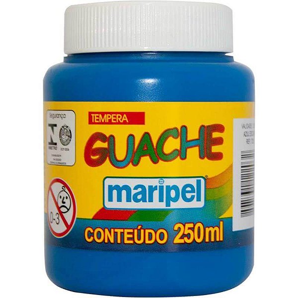 Tinta Guache 250ml Azul Escuro Maripel