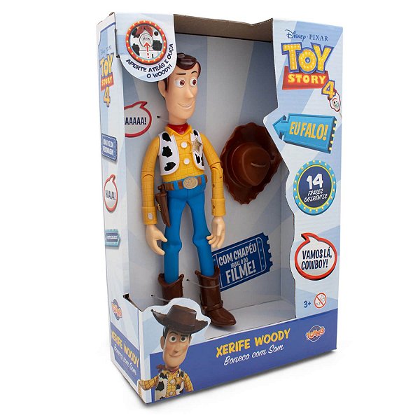 Boneco Articulado  Xerife Woody Com Som Toy Story Toyng