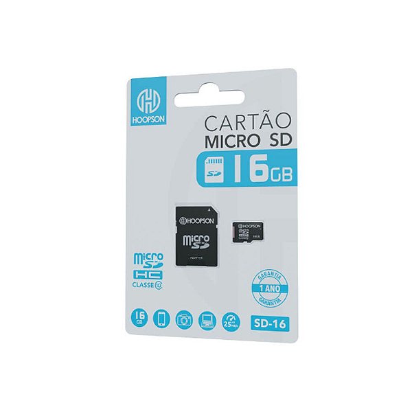 Cartão Micro Sd 16gb SD-16 Hoopson