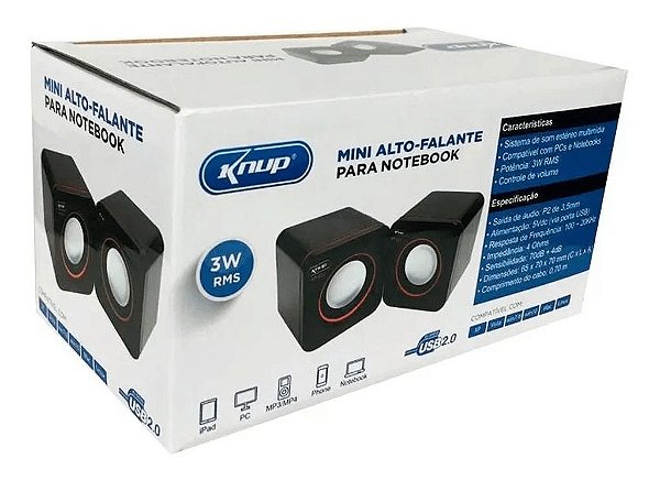 Mini Alto Falante Para Notbook KP600 Knup