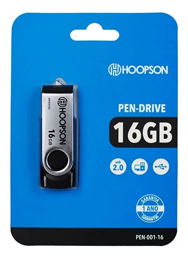 Pen Drive 16GB PEN-001-16 Hoopson