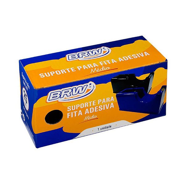 Suporte Para Fita Adesiva Médio Preto SF2001 Brw