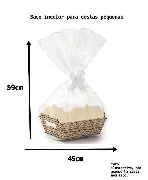 Saco Para Cesta 45x59cm Incolor I4559 Don Paper Unidade
