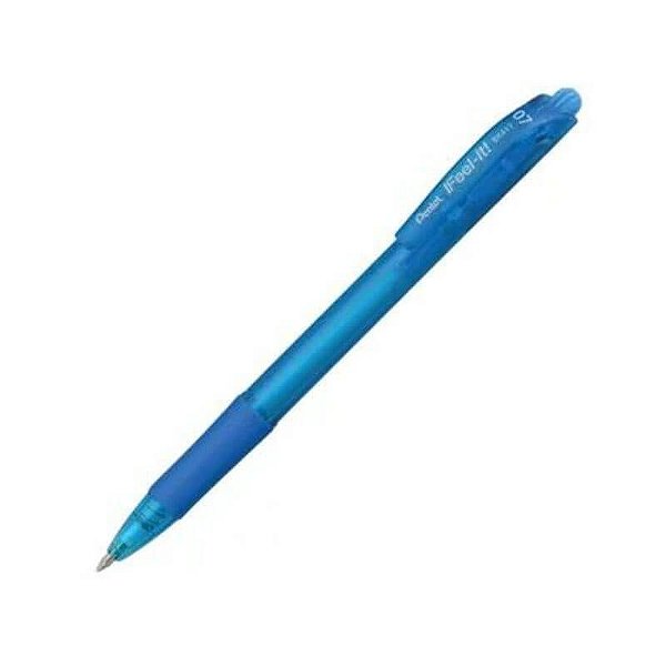 Caneta Esferográfica 0,7 Azul Turquesa Unidade Feel It Pentel